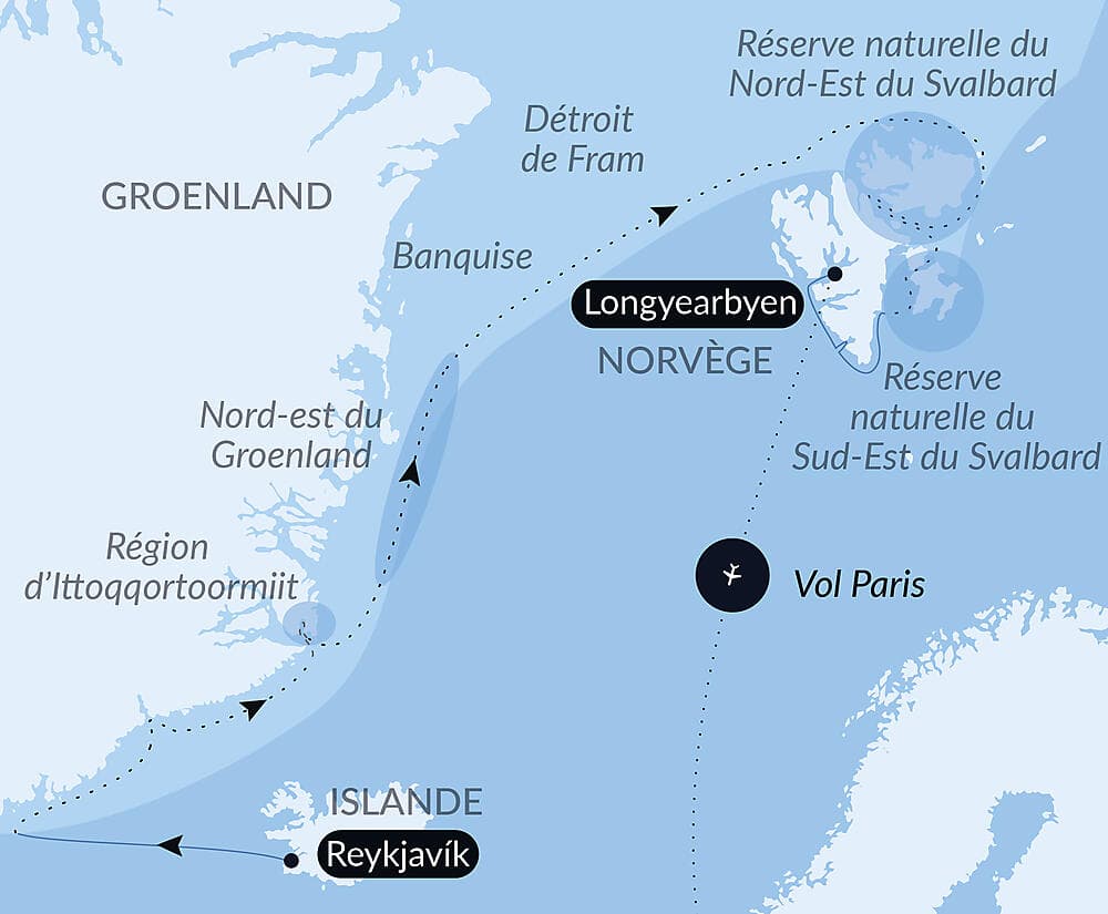 Au cœur des glaces de l'Arctique, du Groenland au Svalbard null