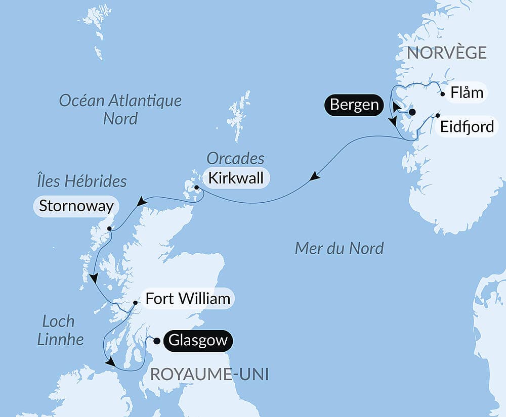 Îles écossaises et fjords norvégiens