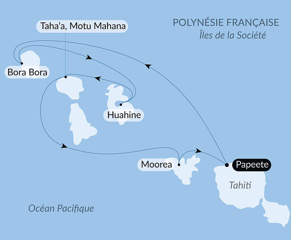 Tahiti et les îles de la Société