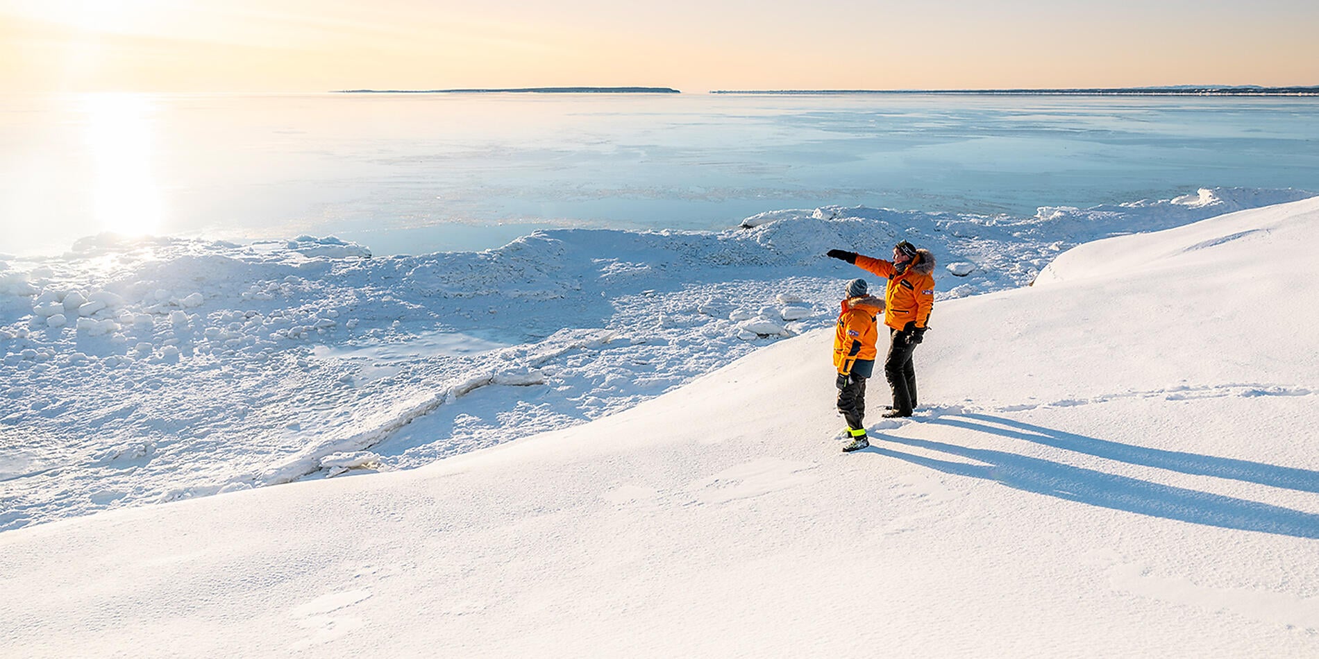 Le fleuve Saint-Laurent au cœur de l'hiver boréal Le fleuve Saint-Laurent au cœur de l'hiver boréal